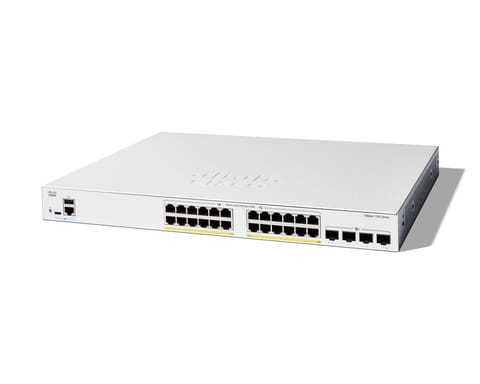 ⁨Cisco Catalyst 1300-24FP-4X Managed Switch, 24 Port GE, Full PoE, 4x10GE SFP+, Limited Lifetime Protection (C1300-24FP-4X)⁩ at Wasserman.eu