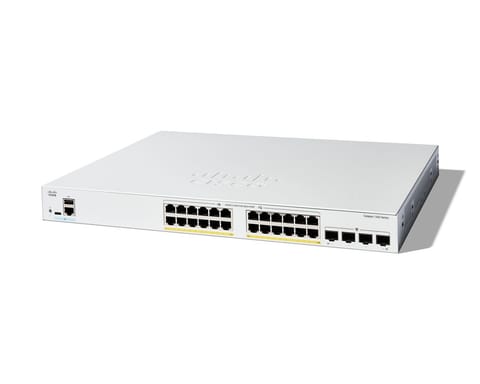 ⁨Cisco Catalyst 1300-24FP-4G Managed Switch, 24 Port GE, Full PoE, 4x1GE SFP, Limited Lifetime Protection (C1300-24FP-4G)⁩ at Wasserman.eu