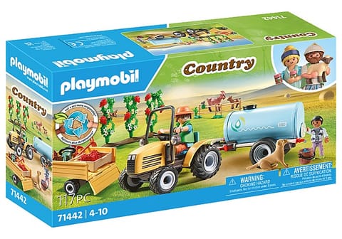 ⁨Zestaw z figurkami Country 71442 Traktor z przyczepa i zbiornikiem na wodę⁩ w sklepie Wasserman.eu