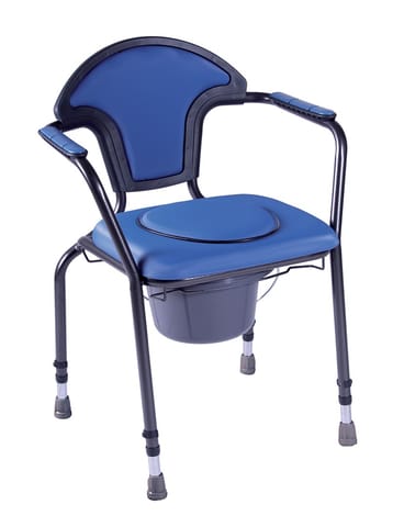 ⁨OPEN sanitary chair with height adjustment Navy blue⁩ at Wasserman.eu