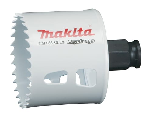 ⁨MAKITA OTWORNICA BIM HSS-Co 8%  57mm EZYCHANGE METAL, STAL, ALU, DREWNO, PVC⁩ w sklepie Wasserman.eu