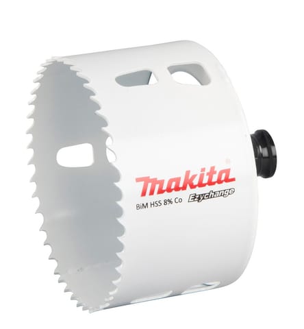 ⁨MAKITA OTWORNICA BIM HSS-Co 8%  86mm EZYCHANGE METAL, STAL, ALU, DREWNO, PVC⁩ w sklepie Wasserman.eu