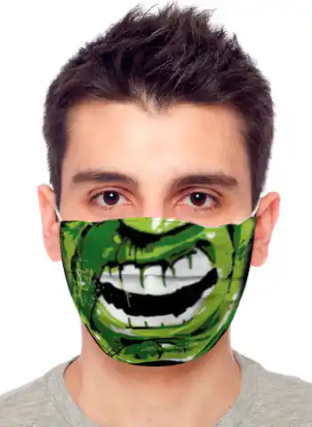 ⁨Maska ANS-H 109 Hulk Zielono-Czarny (Rozmiar Uniwersalny)⁩ w sklepie Wasserman.eu