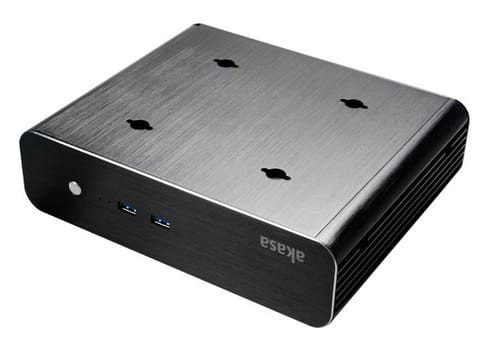 ⁨Akasa Euler S Fanless Thin-Mini-ITX Case, OEM -⁩ w sklepie Wasserman.eu