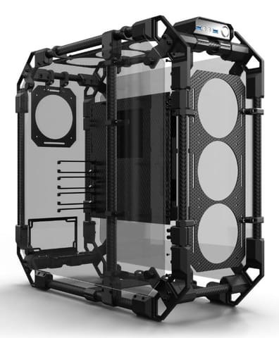 ⁨Alphacool Apex Skeleton Full Tower Black, Carbon⁩ at Wasserman.eu