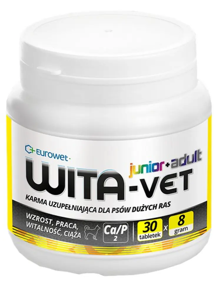 ⁨Wita-Vet - mineral-vitamin preparation for bitches and puppies of large breeds 8g 30tabl⁩ at Wasserman.eu