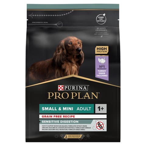 ⁨Purina Pro Plan OptiDigest GRAIN FREE Small&Mini Indyk 2,5kg⁩ w sklepie Wasserman.eu