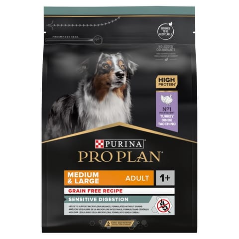 ⁨Purina Pro Plan OptiDigest GRAIN FREE Medium & Large Indyk 2,5kg⁩ w sklepie Wasserman.eu