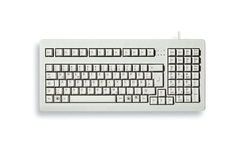 ⁨CHERRY G80-1800 klawiatura Uniwersalne USB QWERTZ Niemiecki Szary⁩ w sklepie Wasserman.eu