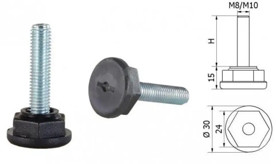 ⁨STOPKA REGULACYJNA SR 01 FI 30 M8*35 624⁩ w sklepie Wasserman.eu