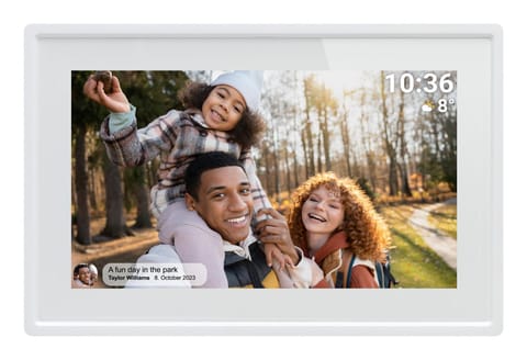 ⁨Denver PFF-725W digital photo frame White 17.8 cm (7") Touchscreen Wi-Fi⁩ at Wasserman.eu