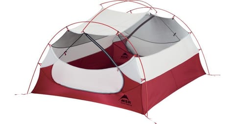 ⁨MSR Mutha Hubba NX 3 person(s) Grey, Red Group tent⁩ at Wasserman.eu