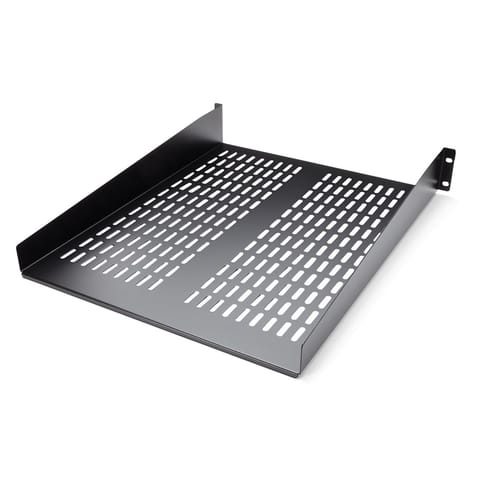 ⁨StarTech.com 2U Server Rack Shelf - Universal Vented Rack Mount Cantilever Tray for 19" Network Equipment Rack & Cabinet - Heavy Duty Steel – Weight Capacity 50lb/23kg - 22" Deep Shelf, Black⁩ at Wasserman.eu