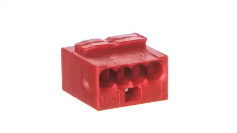 ⁨Złączka 4x 0,6-0,8mm2 czerwony 243-804 /100szt./⁩ w sklepie Wasserman.eu