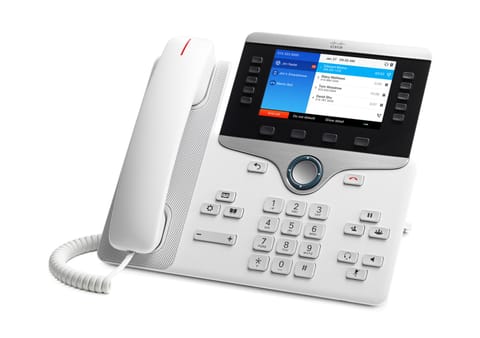Cisco IP Business Phone 8851, 5-inch WVGA Colour Display, Gigabit Ethernet Switch, Class 4 PoE, USB Port, 10 SIP Registrations, 1-Year Limited Hardware Warranty (CP-8851-K9=) at Wasserman.eu