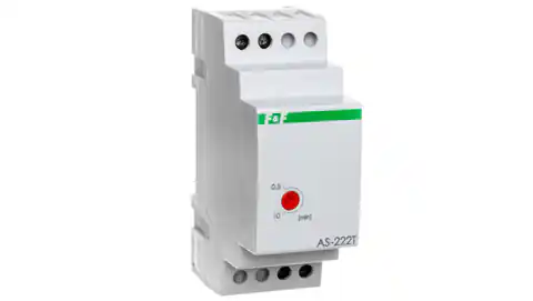 ⁨Automat schodowy z funkcją sygnalizacji wyłączenia oświetlenia i przeciwblokadą 10A 1Z 0,5-10min AS-222T⁩ w sklepie Wasserman.eu