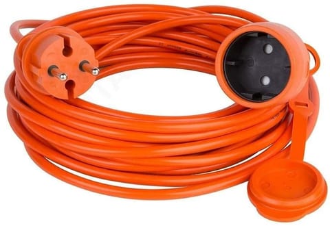 ⁨VERTEX PZO20M Retractable extension cable 20 m 3x2,5 mm Orange⁩ at Wasserman.eu