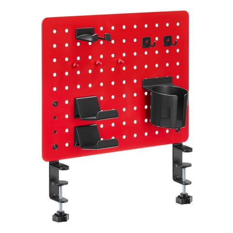 ⁨Powerton Pegboard zacisk do montażu pod biurkiem, czerwony, do gry⁩ w sklepie Wasserman.eu