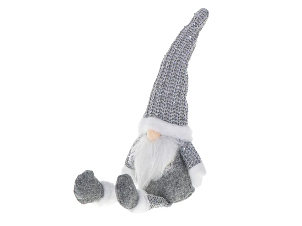 ⁨Dwarf Christmas gnome with a gray beard 47cm⁩ at Wasserman.eu