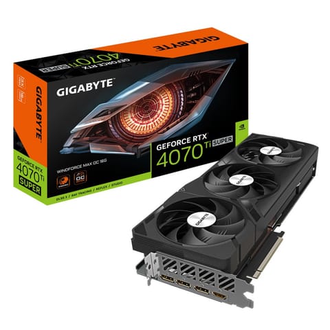 ⁨GIGABYTE GeForce RTX 4070 Ti SUPER WINDFORCE MAX OC 16GB GV-N407TSWF3MAX OC-16GD⁩ w sklepie Wasserman.eu