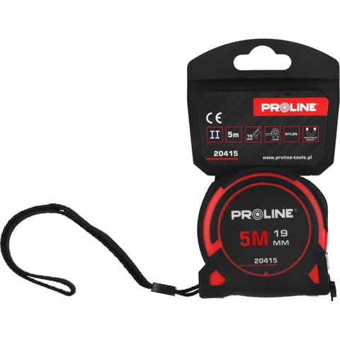 ⁨MEASURING TAPE 8M/25MM MAGN.NYLON.STRAP.CE.PROLINE⁩ at Wasserman.eu