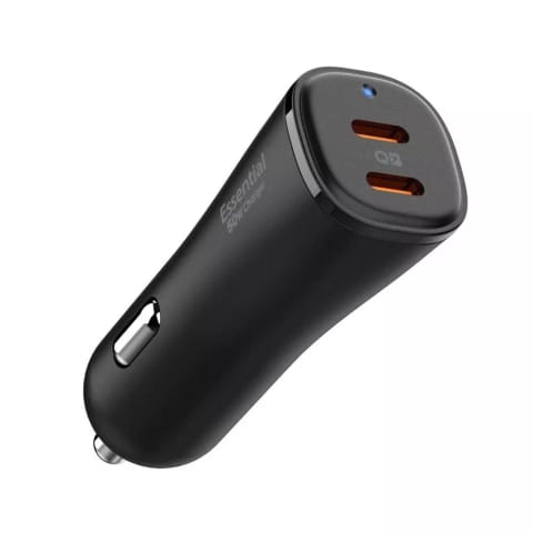 ⁨Ładowarka samochodowa Spigen EV502 Arcstation Essential Car Charger 50W Black⁩ w sklepie Wasserman.eu