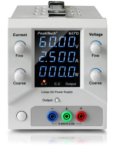 Zasilacz laboratoryjny 60V 2,5A PeakTech 6170 w sklepie Wasserman.eu