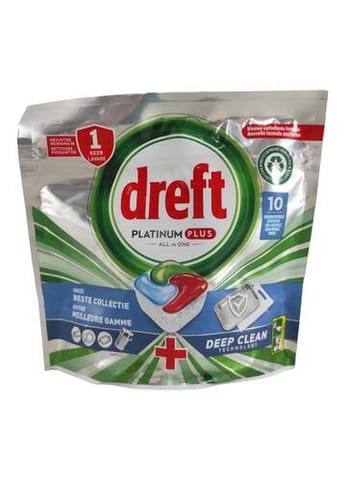 ⁨Dreft Platinum Plus All in One Kapsułki do Zmywarki 10 szt.⁩ w sklepie Wasserman.eu