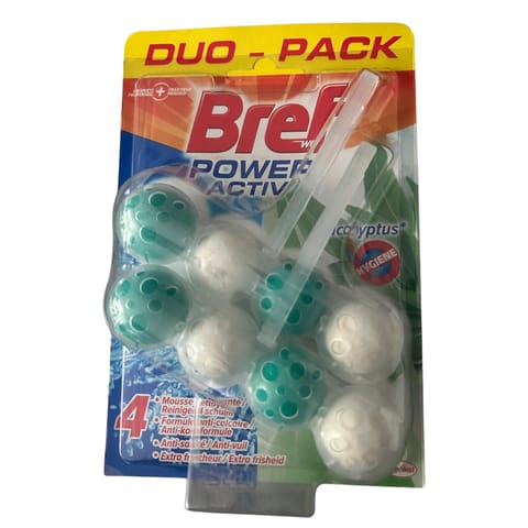 ⁨Bref Power Activ Eucalyptus Zawieszka WC 2 x 50 g⁩ w sklepie Wasserman.eu