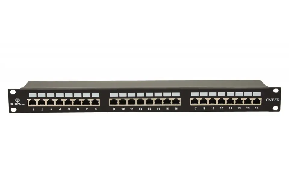 ⁨Patchpanel FTP 24 porty kat 5e pełny⁩ w sklepie Wasserman.eu