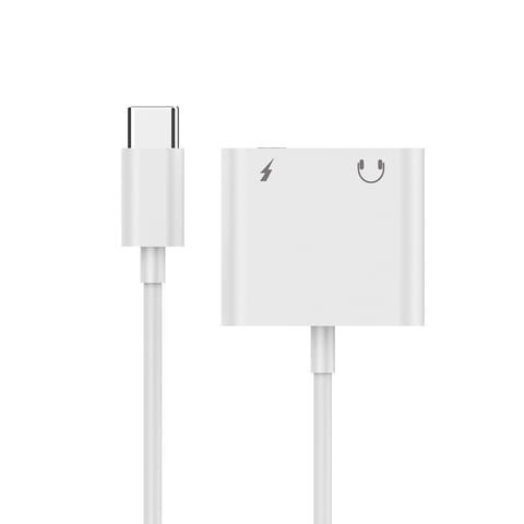 ⁨Adapter audio mini Jack żeński 3.5mm i USB-C męski do USB-CM biały Gembird⁩ w sklepie Wasserman.eu