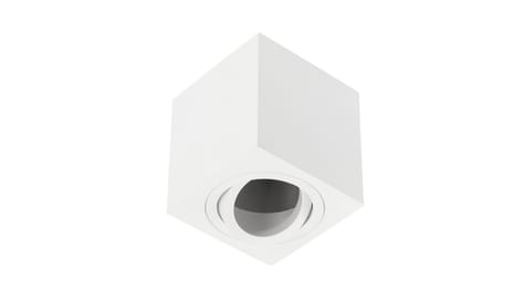 ⁨Oprawa sufitowa AVEIRO, aluminium,80x80x85mm, IP20, max 20W, kwadratowa, biała⁩ w sklepie Wasserman.eu