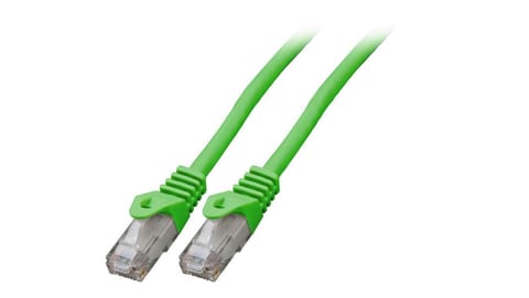 ⁨Kabel krosowy patchcord securityNET UTP kat.6 zielony 0,5m LSZH PC-6UTPLSZH-GN0.5⁩ w sklepie Wasserman.eu