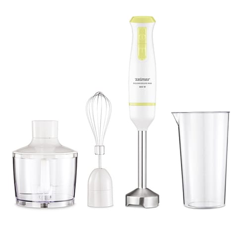 ⁨Zelmer ZHB4562L blender Immersion blender 800 W White, Yellow⁩ at Wasserman.eu