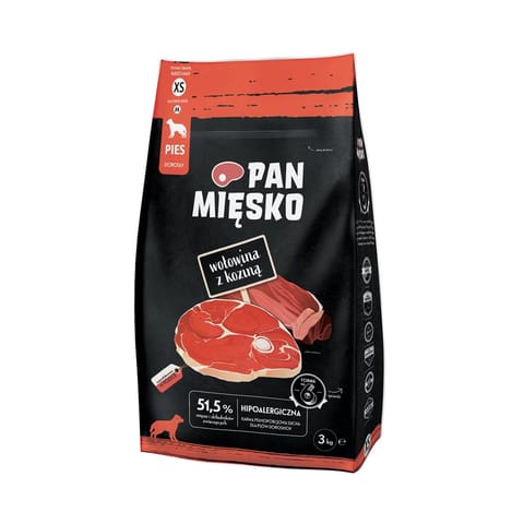 ⁨Mr. Meat Beef with Goat M - dry dog ??food - 3 kg⁩ at Wasserman.eu