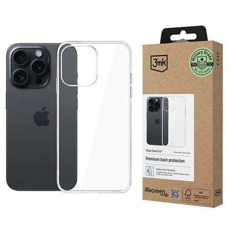 ⁨3MK ClearCase Eco iPhone 15 Pro GRS CU 1304127⁩ w sklepie Wasserman.eu