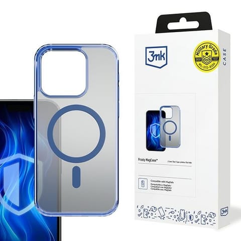 ⁨3MK Frosty MagCase iPhone 15 Pro Max niebieski/blue⁩ w sklepie Wasserman.eu