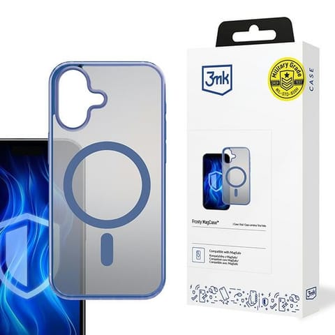 ⁨3MK Frosty MagCase iPhone 16 niebieski/blue⁩ w sklepie Wasserman.eu