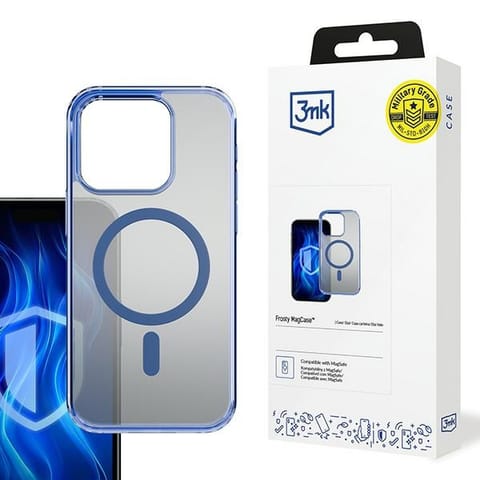⁨3MK Frosty MagCase iPhone 16 Pro niebieski/blue⁩ w sklepie Wasserman.eu