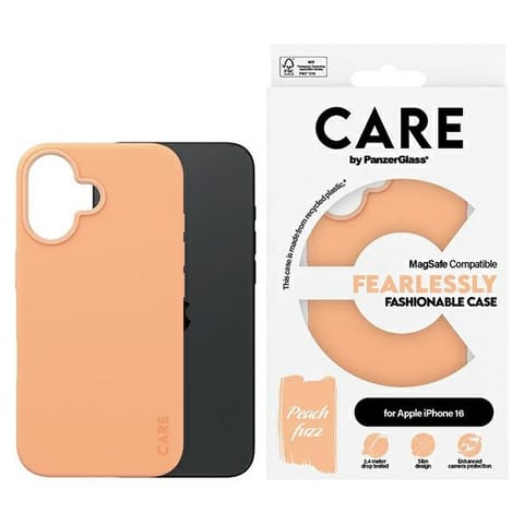 ⁨CARE by PanzerGlass Fashion Case iPhone 16 6.1" brzoskwiniowy/peachy MagSafe 1389⁩ w sklepie Wasserman.eu