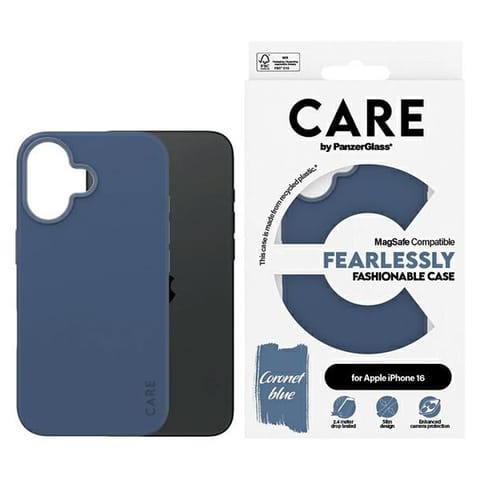 ⁨CARE by PanzerGlass Fashion Case iPhone 16 6.1" niebieski/blue MagSafe 1381⁩ w sklepie Wasserman.eu