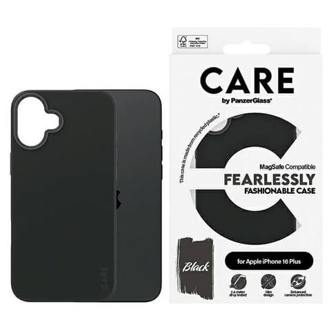 ⁨CARE by PanzerGlass Fashion Case iPhone 16 Plus 6.7" czarny/black MagSafe 1379⁩ w sklepie Wasserman.eu