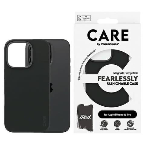 ⁨CARE by PanzerGlass Case Fashion Black MagSafe iPhone16 PRO | CARE⁩ w sklepie Wasserman.eu