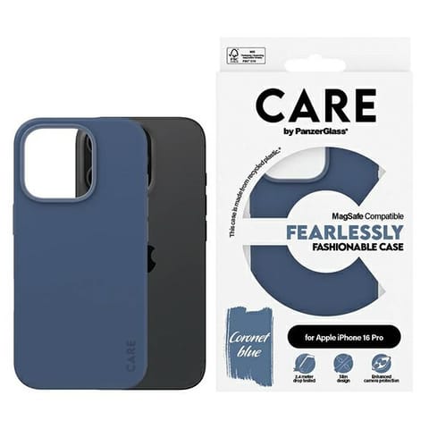 ⁨Etui CARE by PanzerGlass Fashion Case    iPhone 16 Pro 6.3" niebieski/blue MagSafe 1382⁩ w sklepie Wasserman.eu