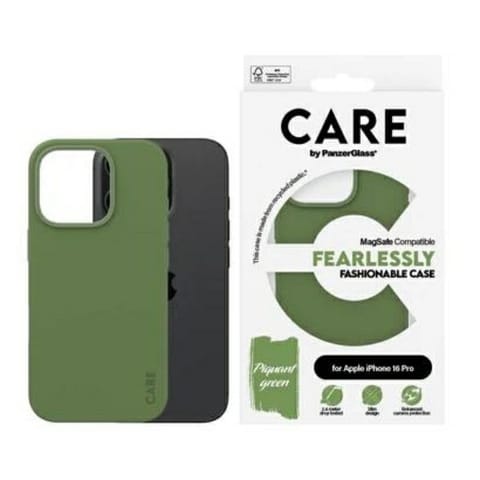 ⁨Etui CARE by PanzerGlass Fashion Case    iPhone 16 Pro 6.3" zielony/green MagSafe 1386⁩ w sklepie Wasserman.eu