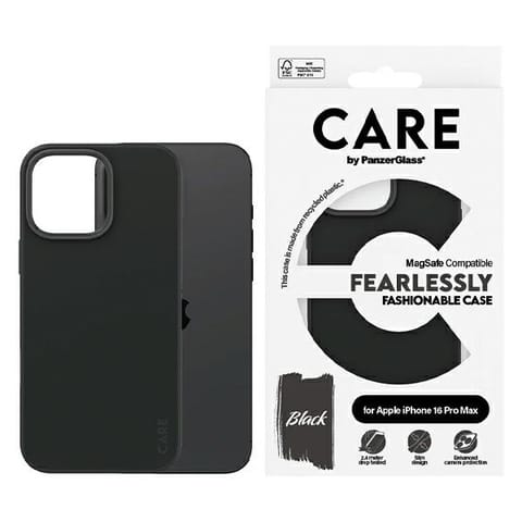 ⁨CARE by PanzerGlass Fashion Case iPhone 16 Pro Max 6.9" czarny/black MagSafe 1380⁩ w sklepie Wasserman.eu