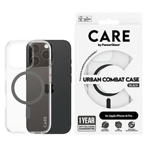 ⁨CARE by PanzerGlass Case Flagship Black MagSafe iPhone16 PRO | CARE⁩ w sklepie Wasserman.eu