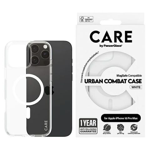 ⁨CARE by PanzerGlass Case Flagship White MagSafe iPhone 16 Pro Max | CARE⁩ w sklepie Wasserman.eu