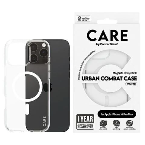 ⁨CARE by PanzerGlass Flagship Case iPhone 16 Pro Max 6,9" biały/white MagSafe 1340⁩ w sklepie Wasserman.eu