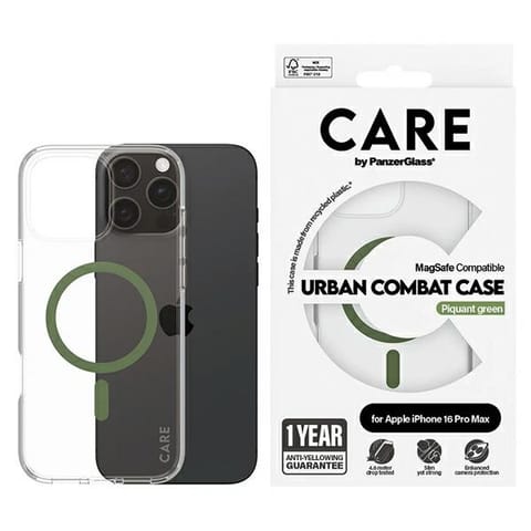 ⁨CARE by PanzerGlass Flagship Case iPhone 16 Pro Max 6,9" zielony/green MagSafe 1372⁩ w sklepie Wasserman.eu